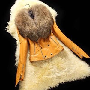 Yellow Leather Jacket